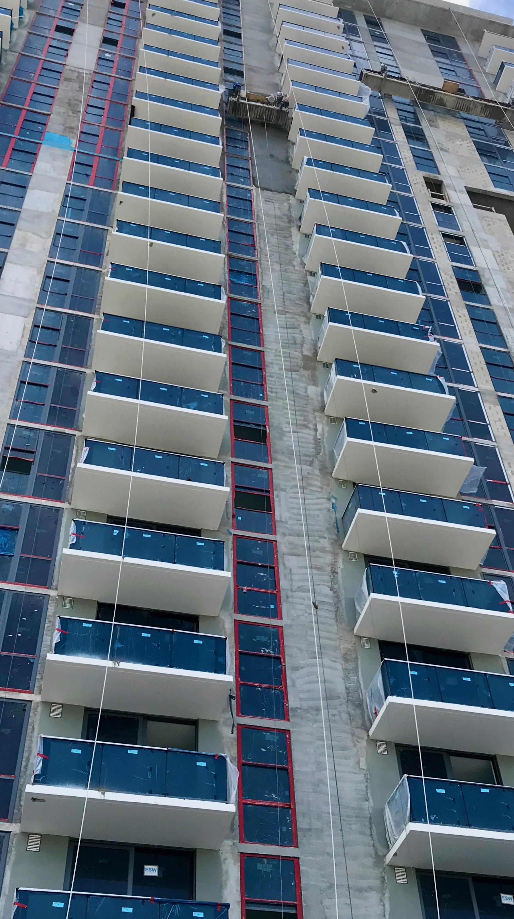 Commercial stucco finish on a retail center in Fort Lauderdale