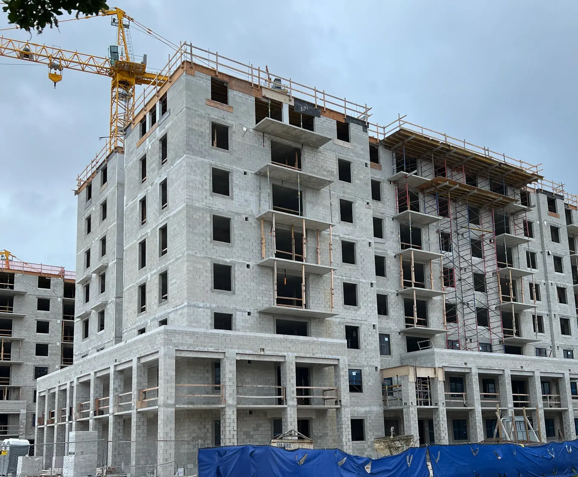 Contemporary new build with artisanal stucco finish