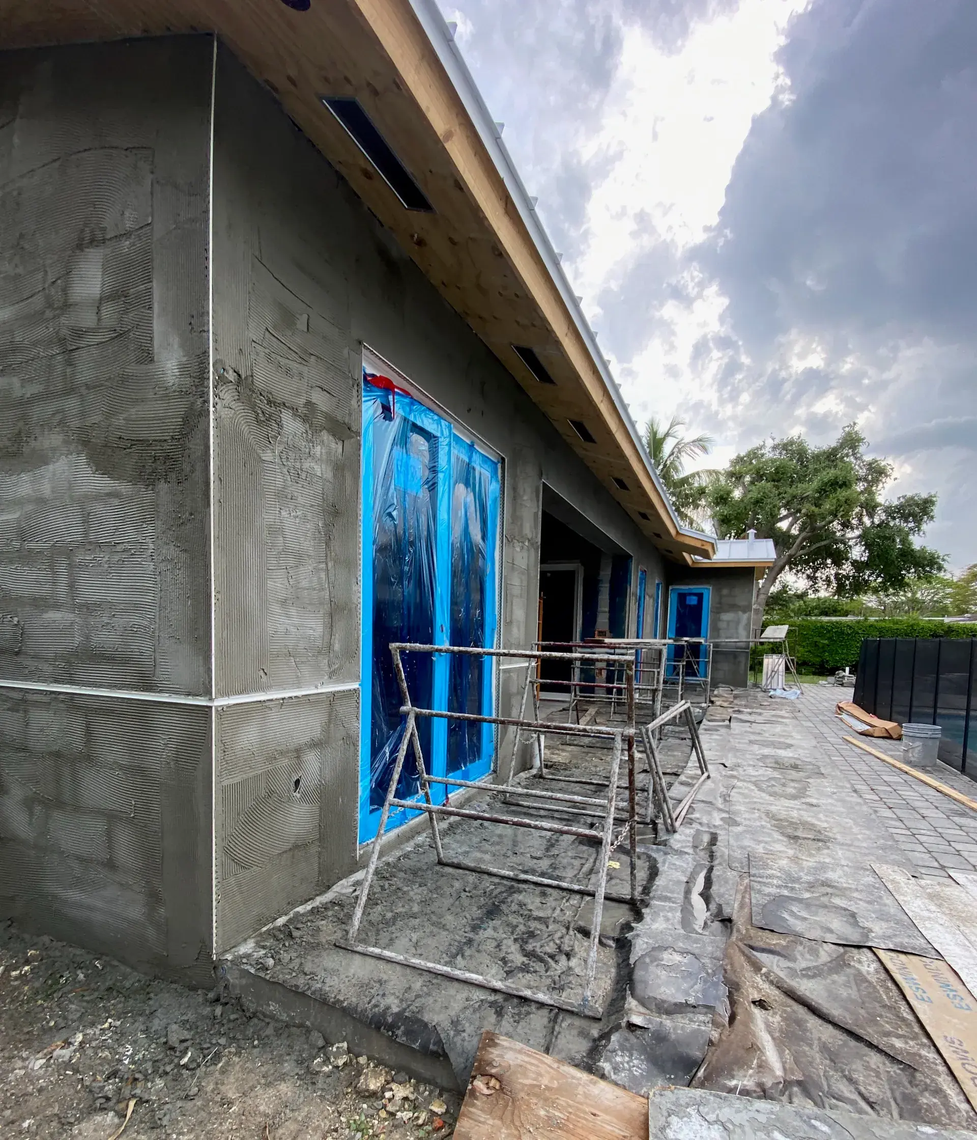 Soffit repair showcasing precise craftsmanship and attention to detail